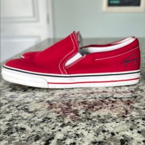Tommy Hilfiger Kids Red Slip-On Shoes